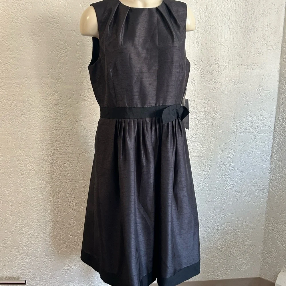 NWT Carmen Marc Valvo Black Dress 14